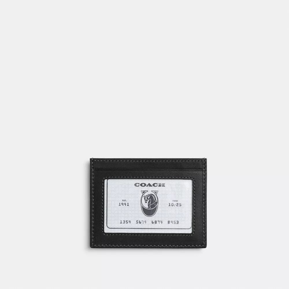 Slim Id Card Case in Loved Signature Denim