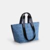 Small Tour Tote Bag in Signature Denim