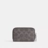 Small Zip Around Card Case in Signature Canvas