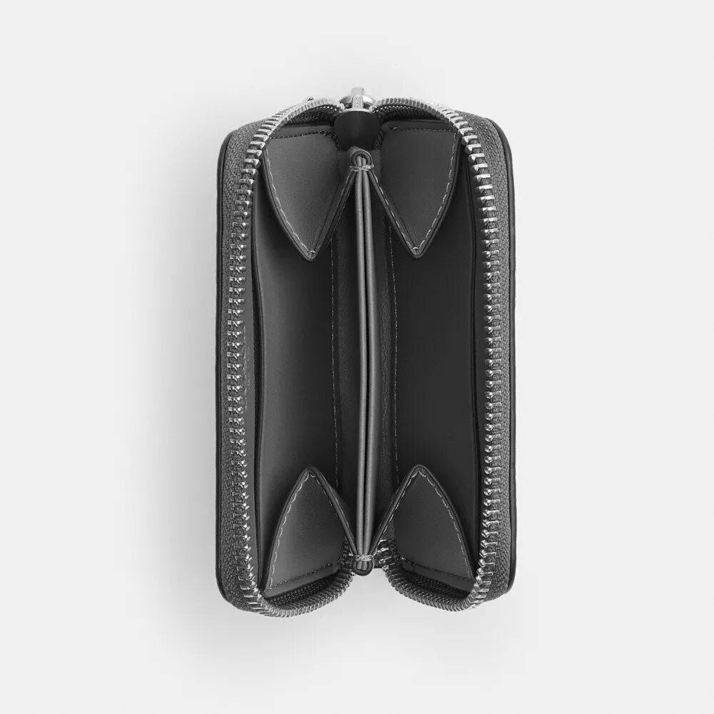 Small Zip Around Card Case in Signature Canvas
