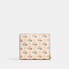 Snap Wallet with Floral Print and Charm