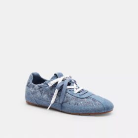 Soft Sneaker in Signature Denim