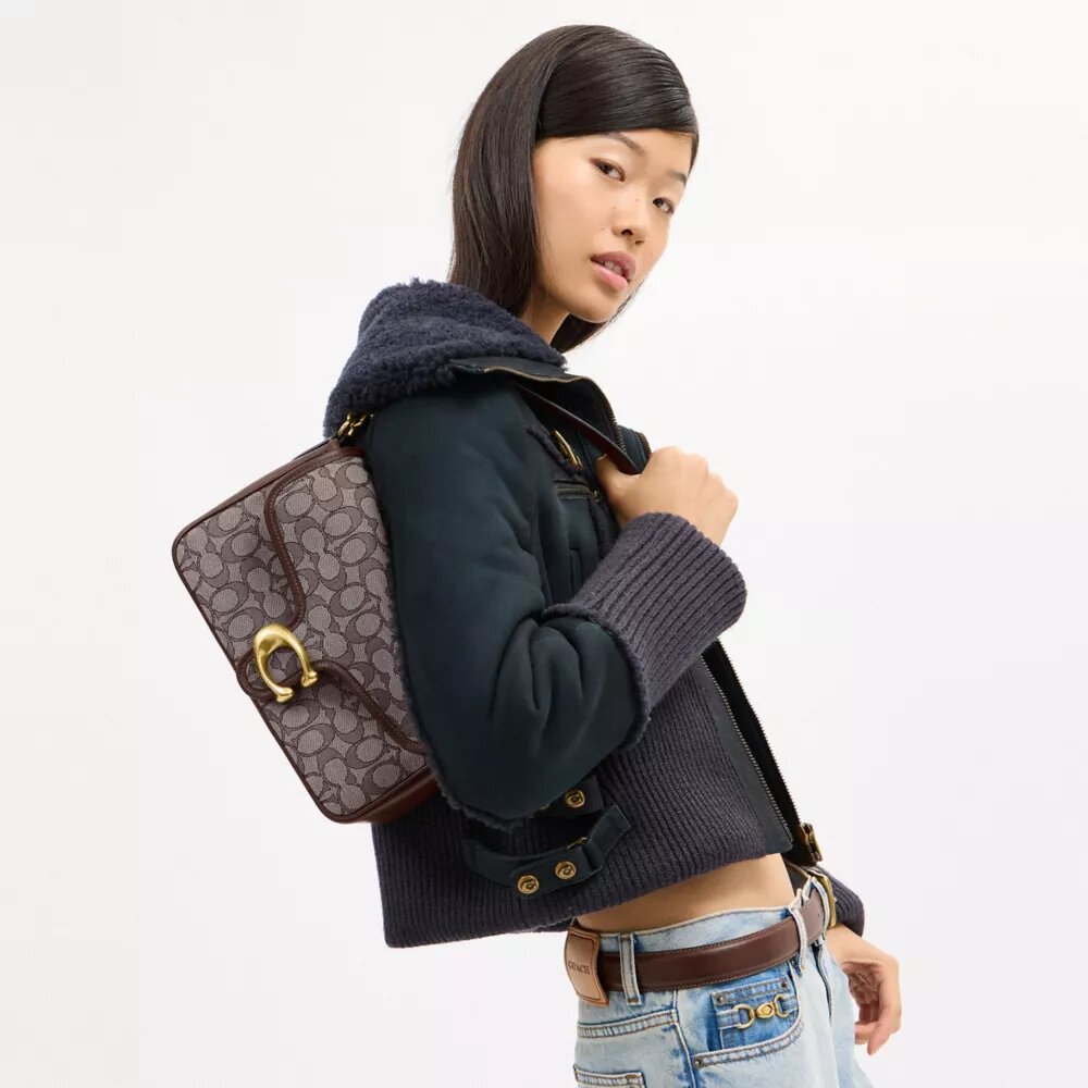 Soft Tabby Shoulder Bag in Signature Jacquard