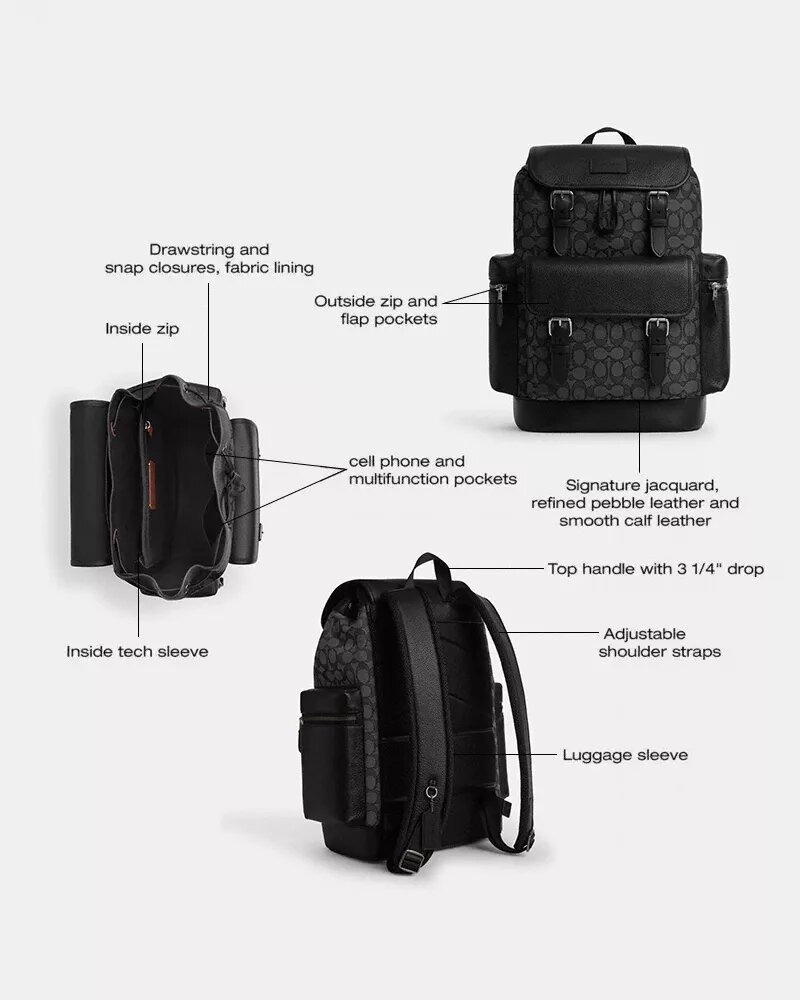 Sprint Backpack in Signature Jacquard