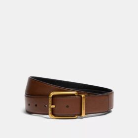 Square Roller Buckle Cut-To-Size Reversible Belt, 38 Mm
