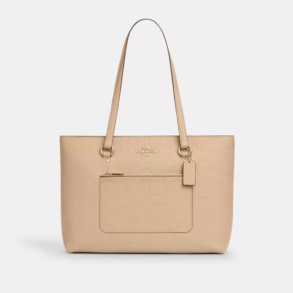 Station Tote Bag in Signature Leather