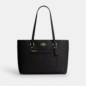 Station Tote Bag in Signature Leather