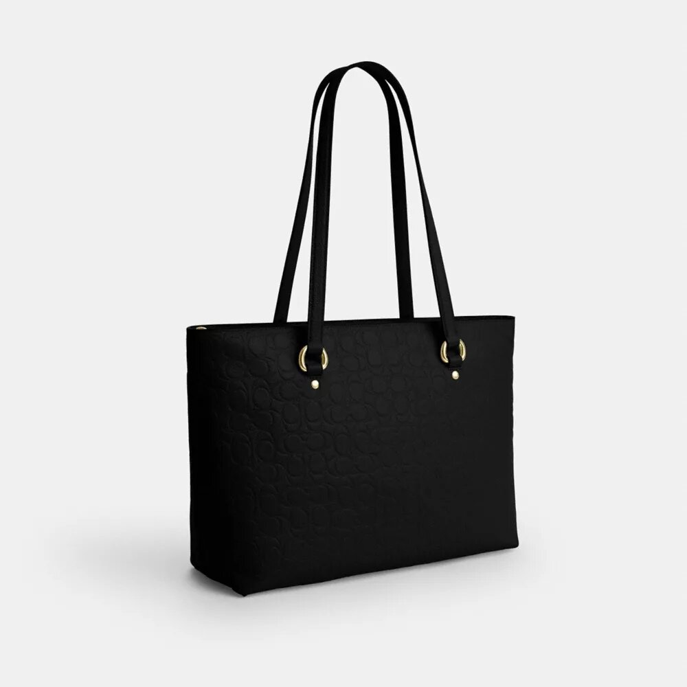 Station Tote Bag in Signature Leather