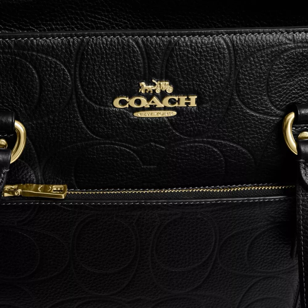Station Tote Bag in Signature Leather