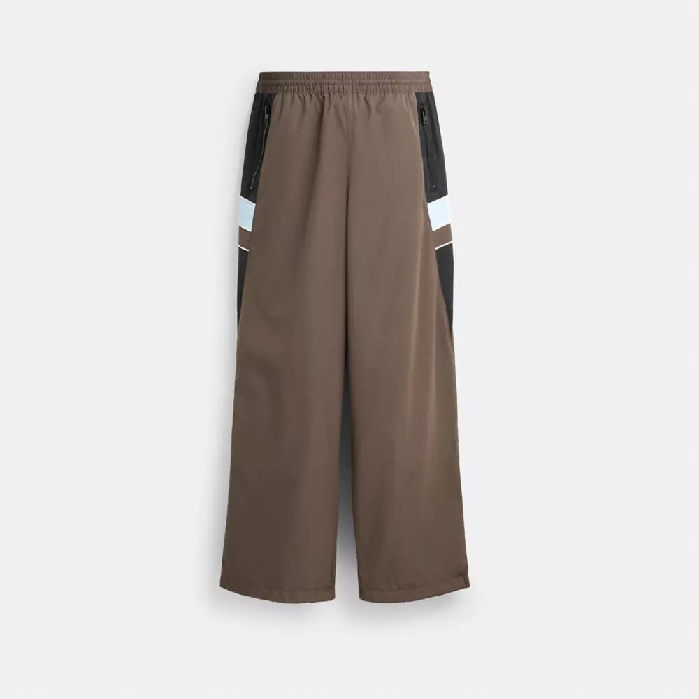 Straight Leg Track Pants in Recycled Polyester