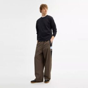 Straight Leg Track Pants in Recycled Polyester