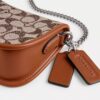 Swinger Bag 20 with Chain in Crystal Signature Jacquard