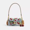 Tabby Shoulder Bag 20 with Cherry Embroidery