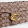 Tabby Shoulder Bag 26 in Crystal Signature Jacquard