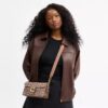 Tabby Shoulder Bag 26 in Crystal Signature Jacquard