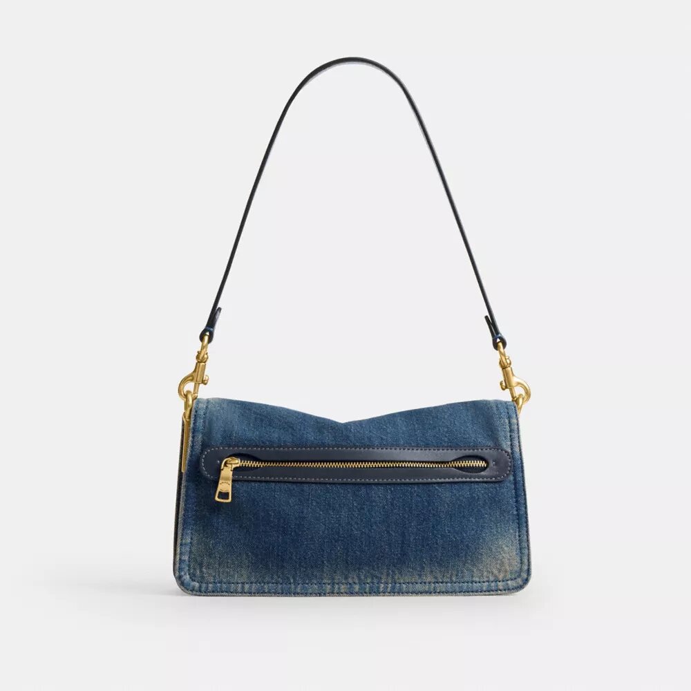 Tabby Shoulder Bag 26 in Regenerative Cotton Denim