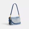 Tabby Shoulder Bag 26 with Repurposed Denim Patchwork