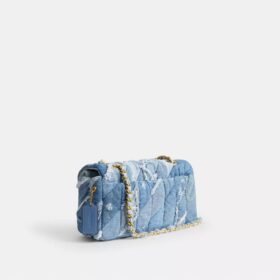 Tabby Shoulder Bag 26 with Repurposed Denim Patchwork Quilting