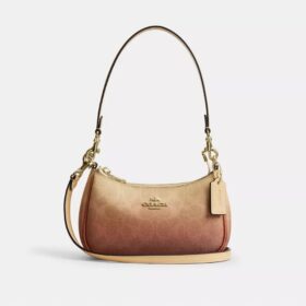 Teri Mini Crossbody Bag in Ombre Signature Canvas