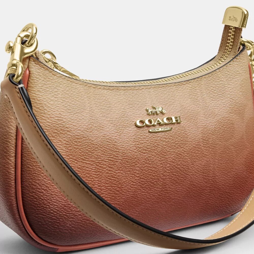 Teri Mini Crossbody Bag in Ombre Signature Canvas