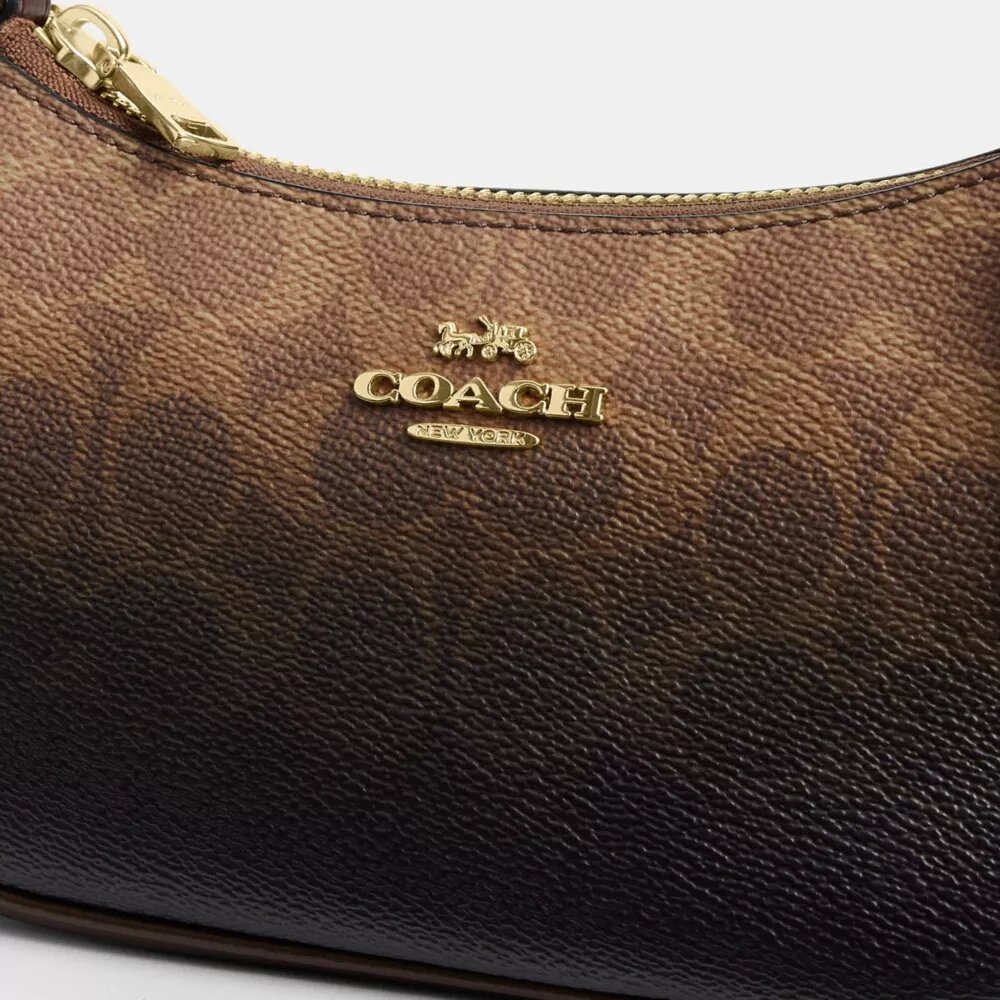 Teri Mini Crossbody Bag in Ombre Signature Canvas