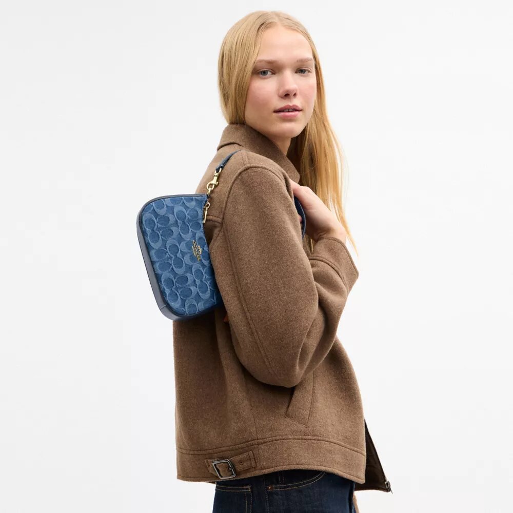 Teri Mini Crossbody Bag in Signature Denim