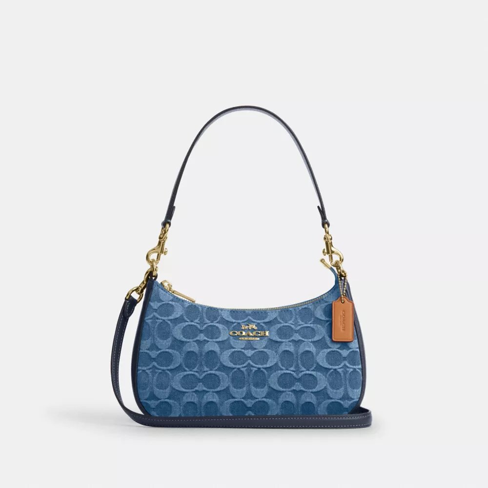 Teri Shoulder Bag in Signature Denim