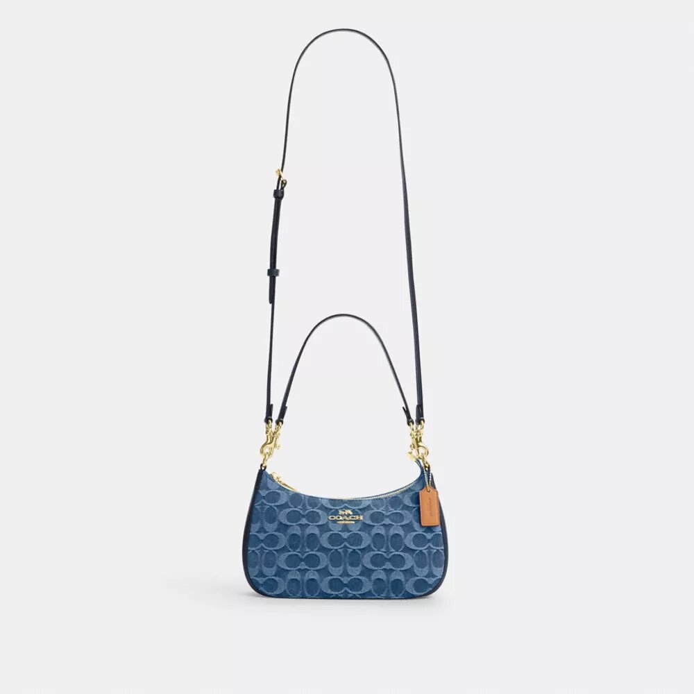 Teri Shoulder Bag in Signature Denim