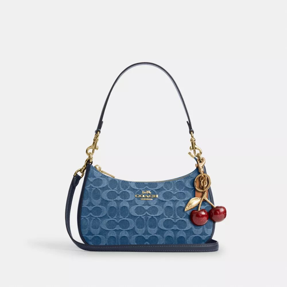 Teri Shoulder Bag in Signature Denim