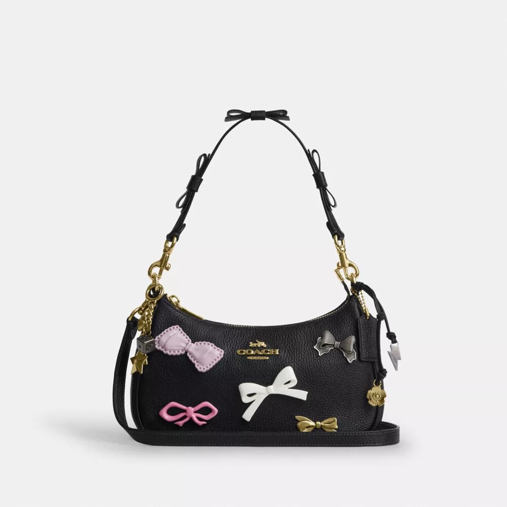 Teri Shoulder Bag with Bows and Charms
