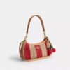 Teri Shoulder Bag with Stripes and Charm