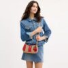 Teri Shoulder Bag with Stripes and Charm