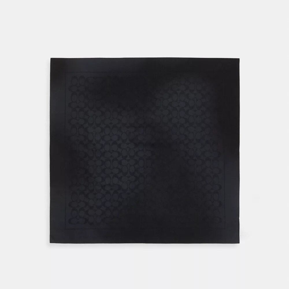 Textured Signature Print Bandana