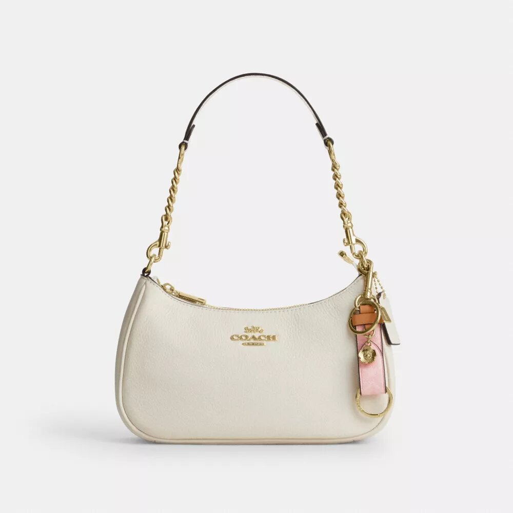 Trigger Snap Bag Charm in Signature Canvas with Heart Charm