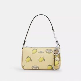 Trigger Snap Bag Charm with Lemon Print
