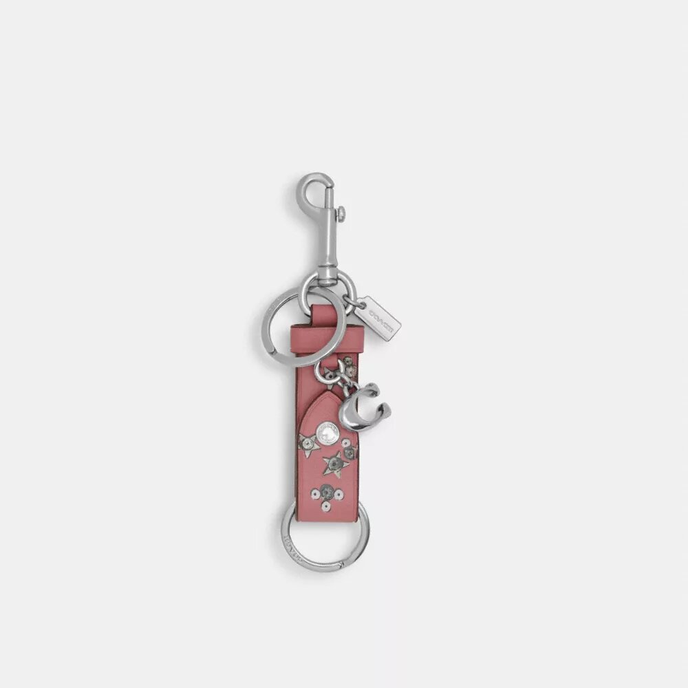 Trigger Snap Bag Charm with Star Print