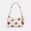 Trigger Snap Bag Charm with Strawberry Print