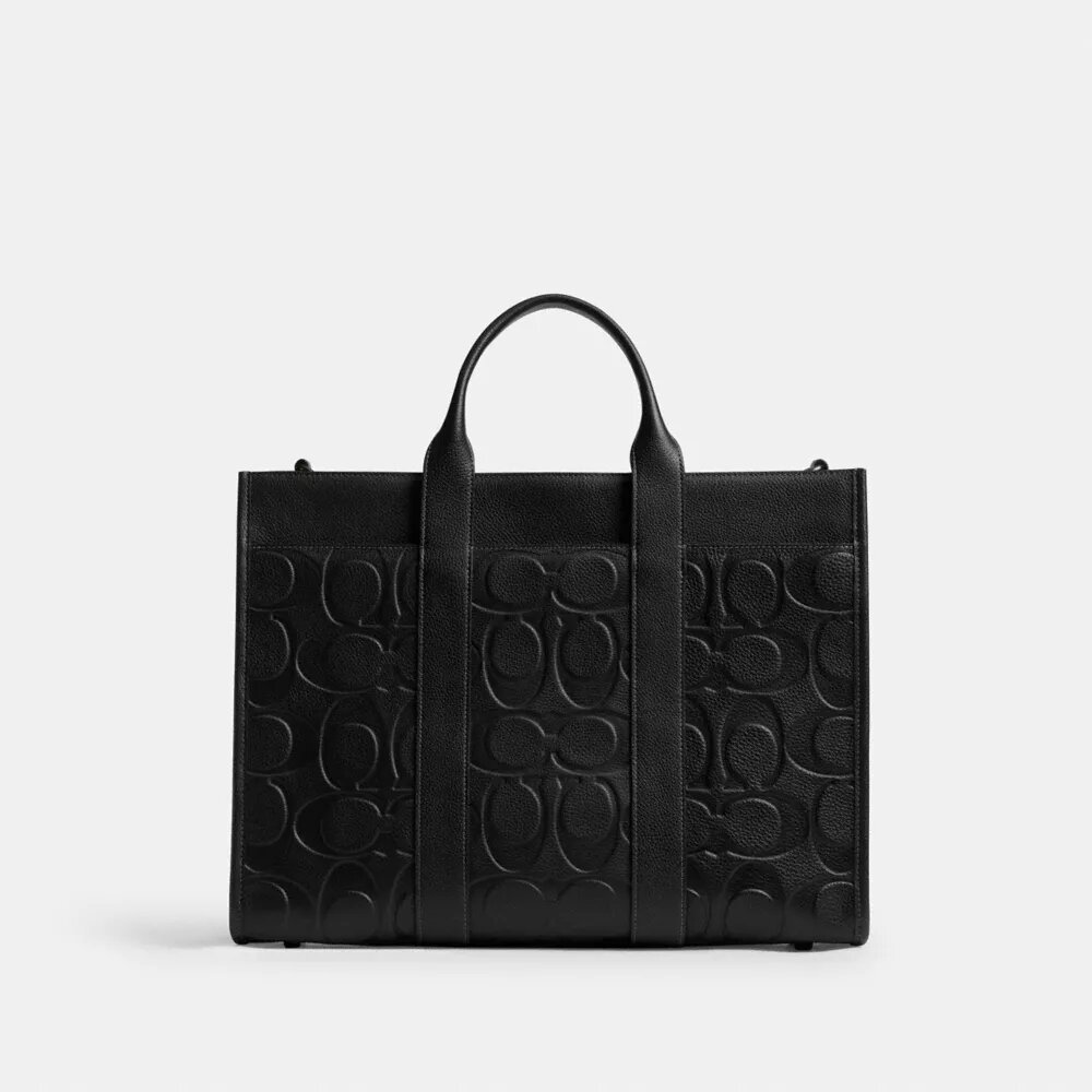 Wesley Tote in Maxi Signature Leather