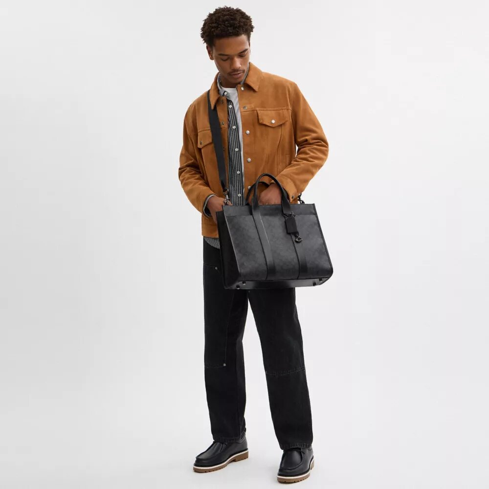 Wesley Tote in Signature Canvas