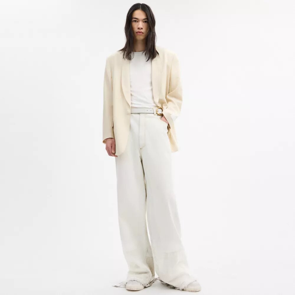 Yarn Dye Shawl Collar Blazer