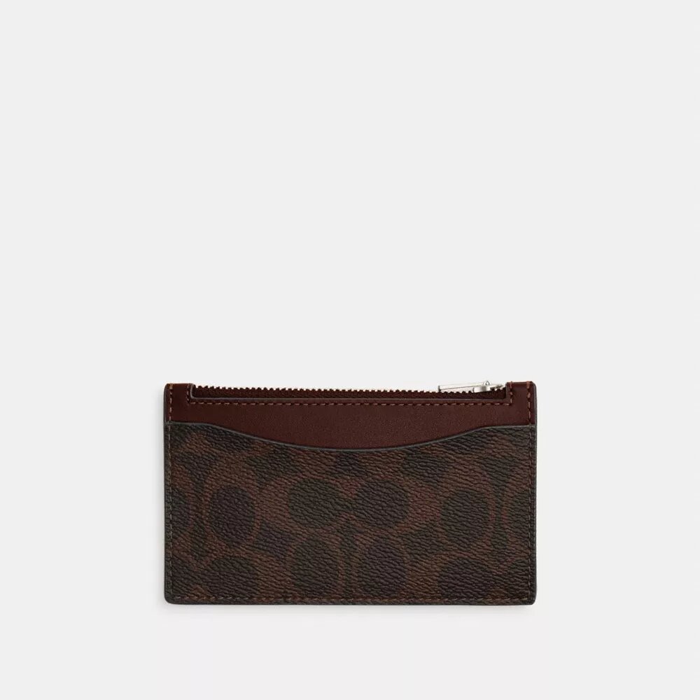 Zip Card Case in Signature Canvas