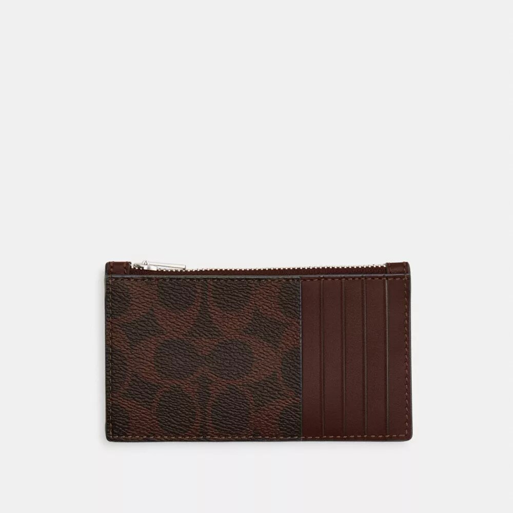 Zip Card Case in Signature Canvas