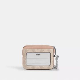 Zip Card Case in Signature Canvas