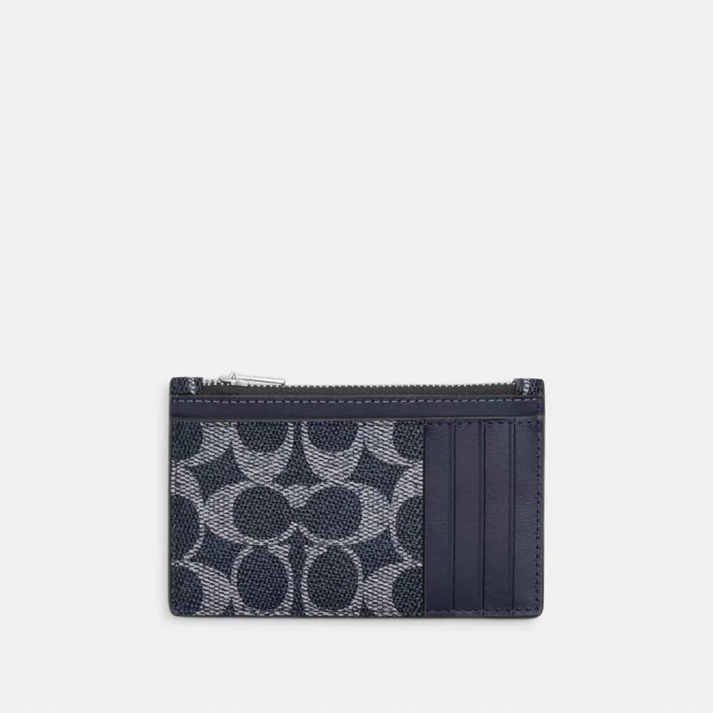 Zip Card Case in Signature Canvas