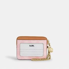 Zip Card Case in Signature Canvas with Charm