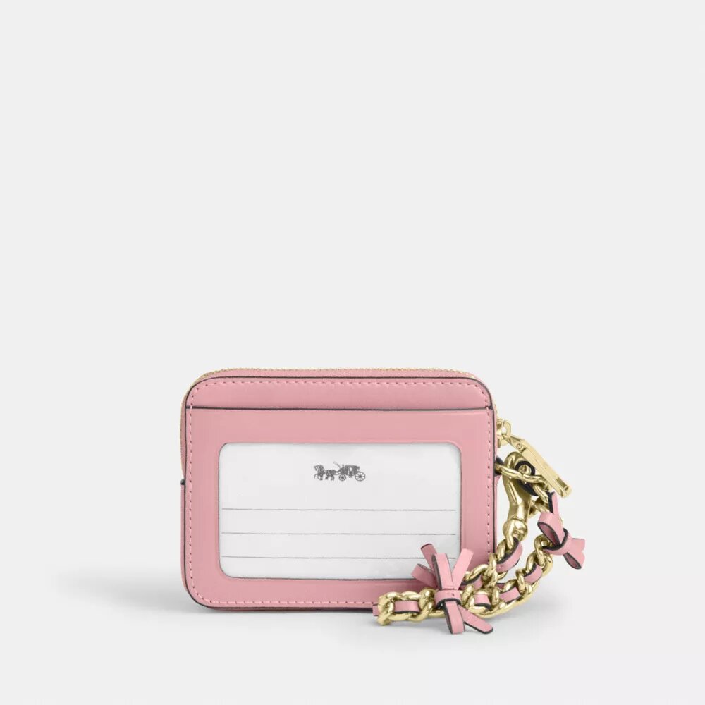 Zip Card Case with Bows