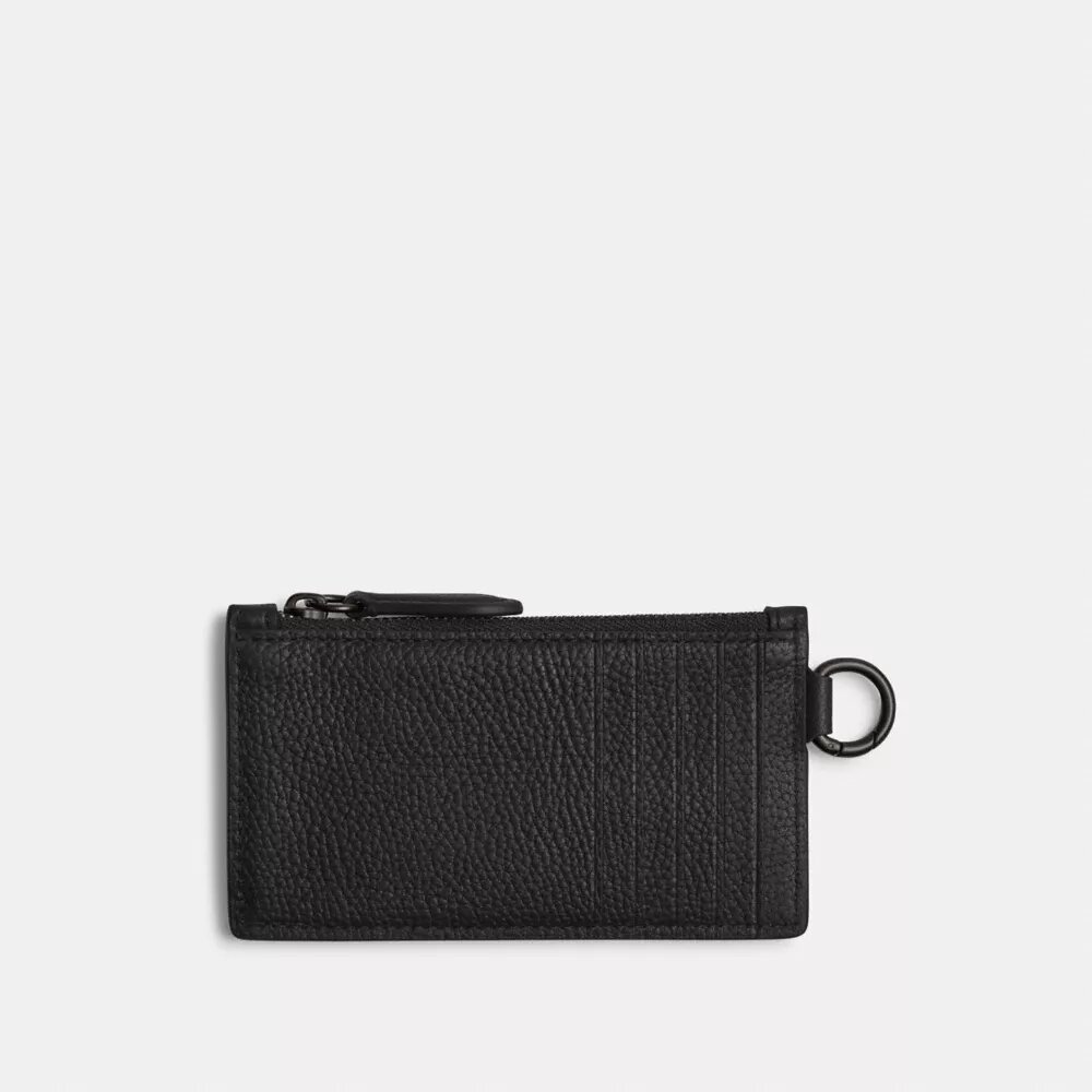 Zip Card Case with Coach Graphic